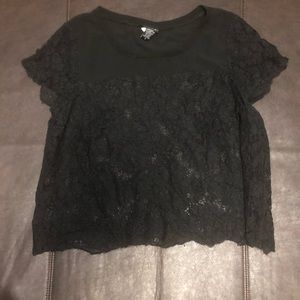 torrid Black Lace Blouse